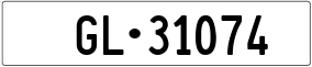 Trailer License Plate