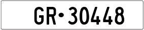 Truck License Plate