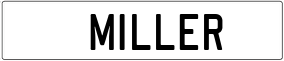 Trailer License Plate
