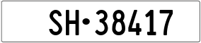 Truck License Plate