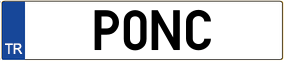 Truck License Plate