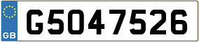 Trailer License Plate