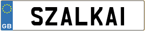 Truck License Plate
