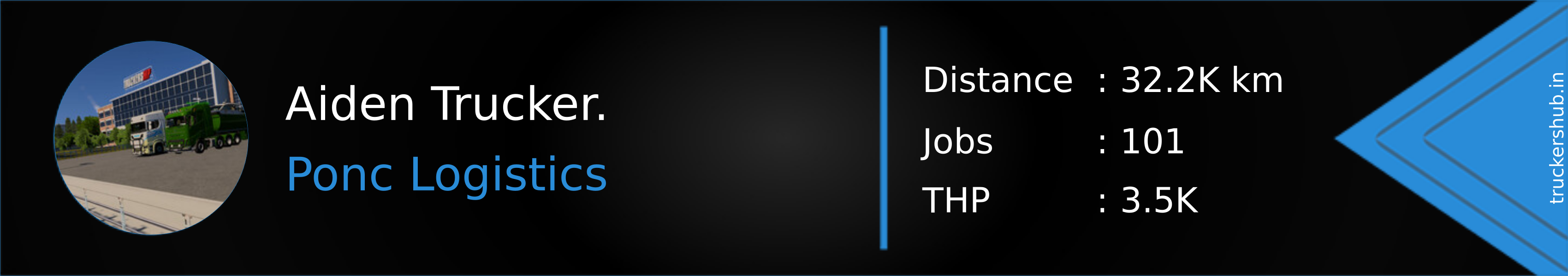 Aiden Trucker. Banner