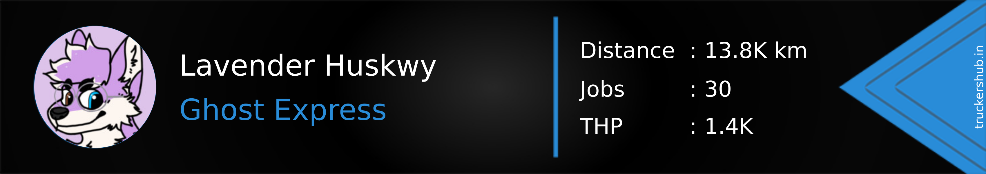 Lavender Huskwy Banner