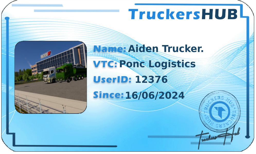 Aiden Trucker. License