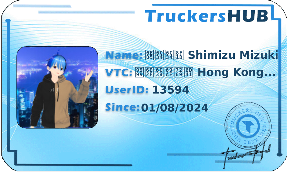 清水水輝 Shimizu Mizuki License