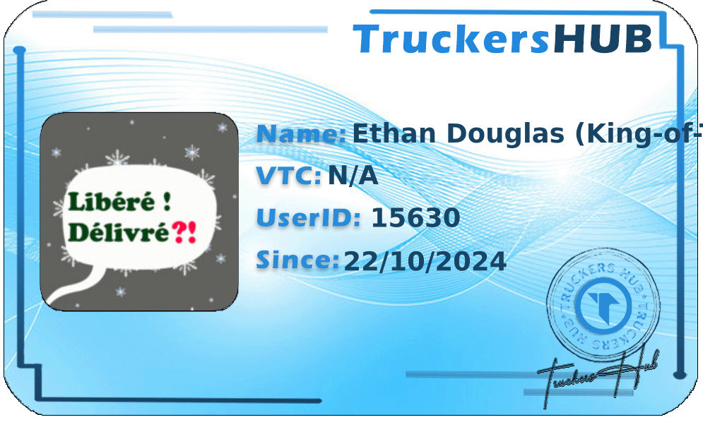 Ethan Douglas (King-of-The-Road) License
