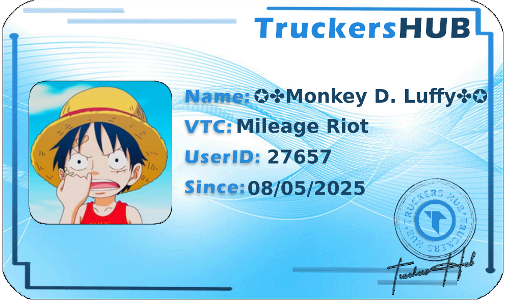 ✪✤Monkey D. Luffy✤✪ License