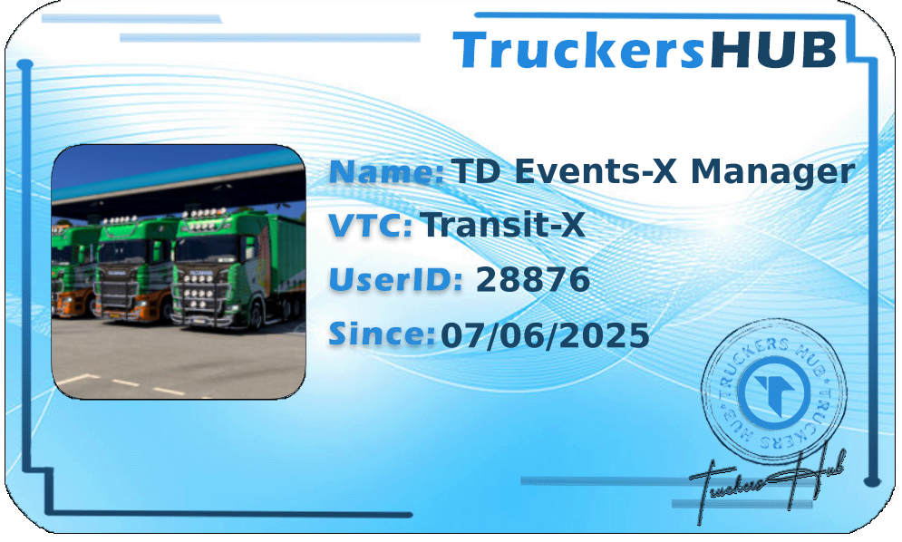 TD Events-X Manager License