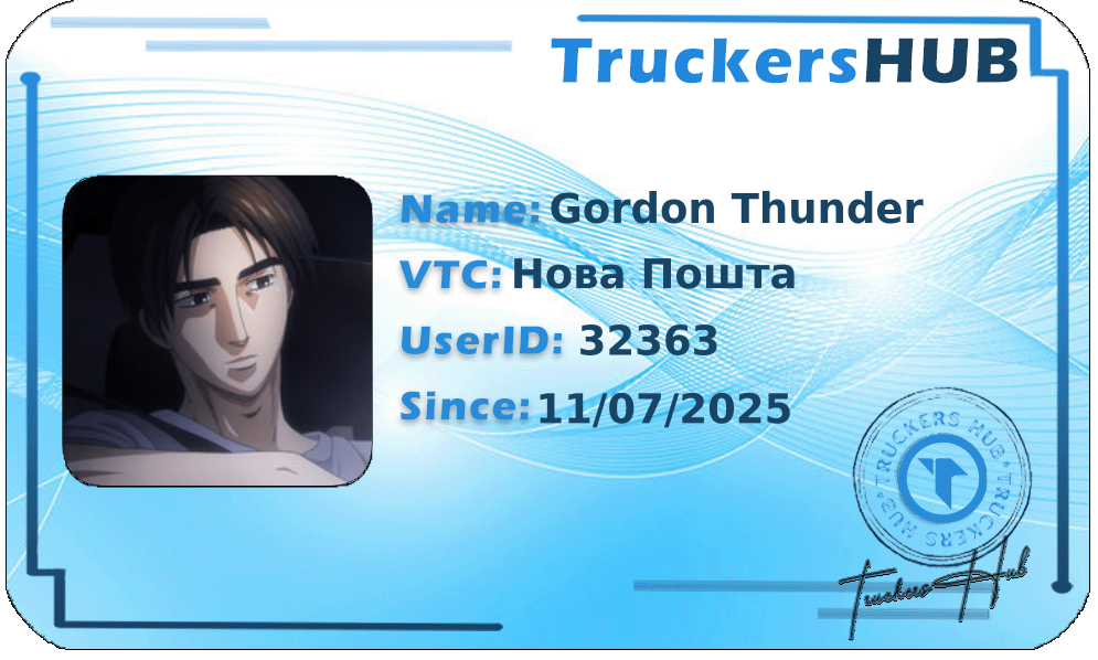 Gordon Thunder License