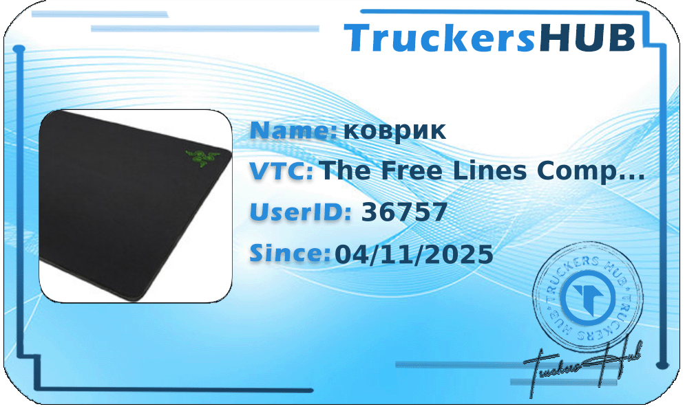 коврик License