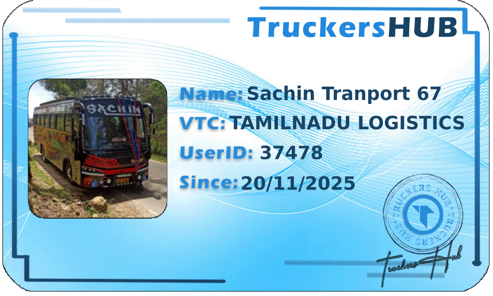 Sachin Tranport 67 License