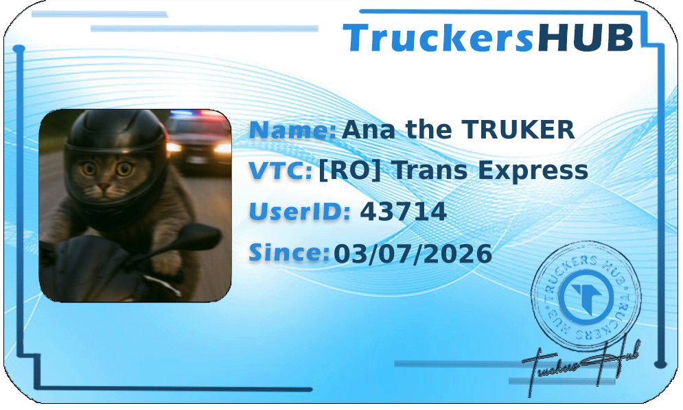 Ana the TRUKER License
