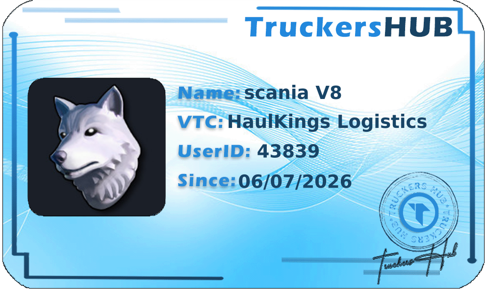 scania V8 License