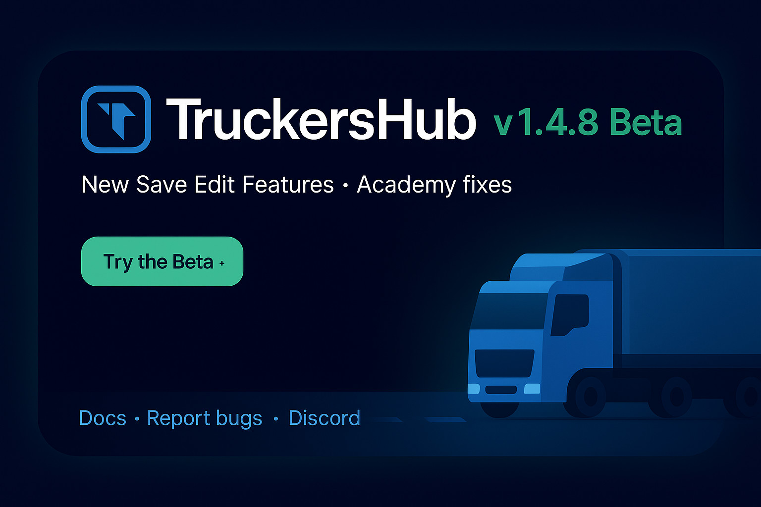 TruckersHub Tracker v1.4.8 – Smarter. Faster. Sharper.